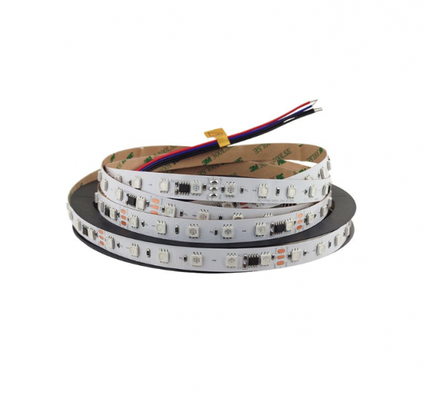 LED стрічка 24В 5050-60-IP20-RGB/SMART-12-24 chip WS2811 14,4Вт RGB SMART 12мм