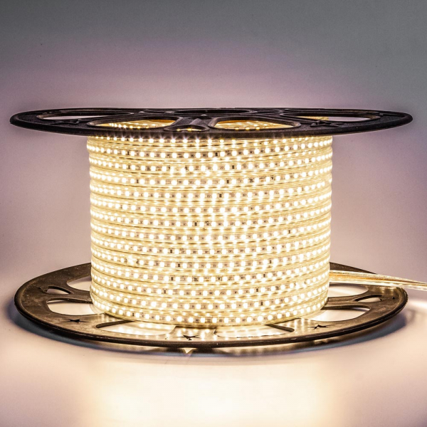 Led стрічка 220В 10-WW AVT-120WW2835-220В-6Вт Білий Теплий 2700-3500К IP65 10х6мм