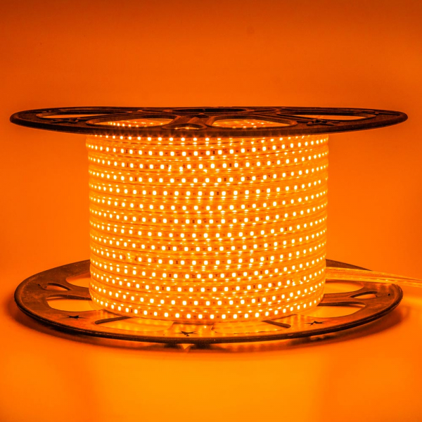 Led стрічка 220В 10-O AVT-120O2835-220В-6Вт Помаранчовий IP65 10х6мм
