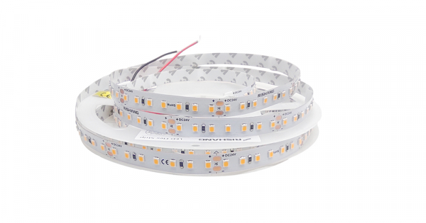 LED стрічка 24В RISHANG RV00C6TC-A 2835-126-IP20-WW-10-24 10Вт 1350Лм Білий Теплий 3000K CRI80 10мм