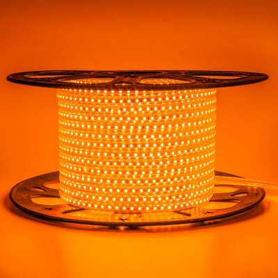 Led стрічка 220В 10-O AVT-120O2835-220В-6Вт Помаранчовий IP65 10х6мм