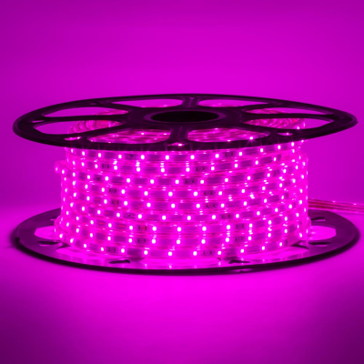 Led стрічка 220В 12-P 48P2835-220В-5Вт миготлива Фіолетовий IP65 10х6мм