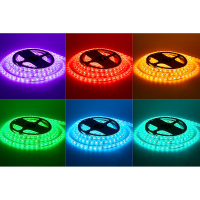 LED стрічка 24В AVT-600RGB2835-120-24 14,4Вт RGB IP20 8мм