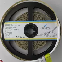 LED стрічка 24В DFP2835-120A4-IP33-24В 120-2835-24В-IP33 6Вт 900Лм Білий Нейтральний 4000K CRI 85+ 8мм