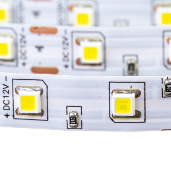LED стрічка 12В MTK-300W4040-12 №1 SMD4040 60LED IP20 9,6Вт Білий Холодний IP20 10мм