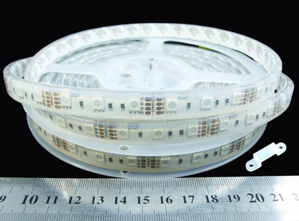 LED стрічка 12В 5050-60-IP67-RGB-12-12 RN3260AQ 14,4Вт 286Лм RGB IP67 12мм