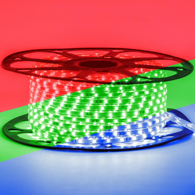 Led стрічка 220В 14-RGB 60RGB5050-220В-5Вт RGB IP65 15х6мм