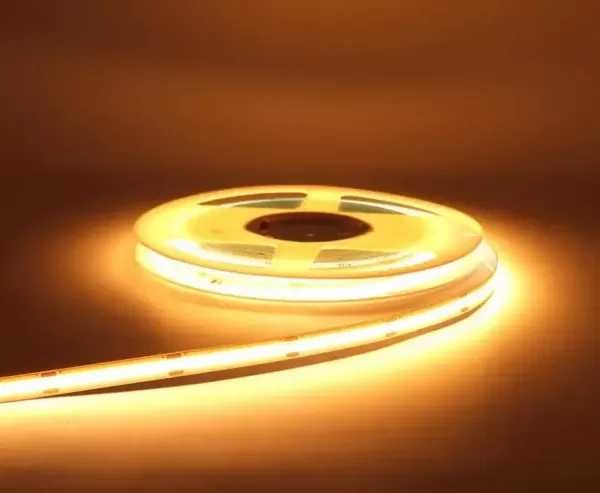 LED стрічка 12В MTK-320-Y-СОВ-9W-12 Жовтий IP20 8мм