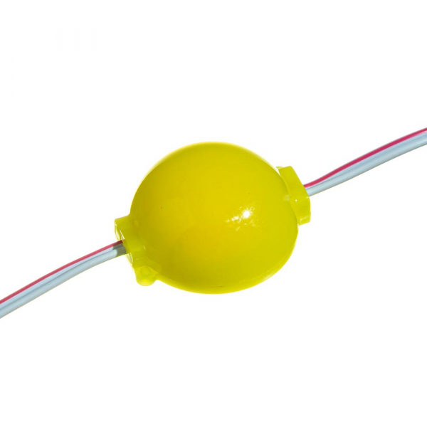 110/6 LED модуль MTK-СОВ-Y-2Вт Жовтий полусфера 36мм