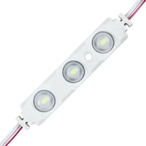 LED модуль BRT XG19 LM-12-1.5-5630-7515 3 led W 1,5Вт 6500К, 12В IP65 Білий Холодний з лінзою полусфера