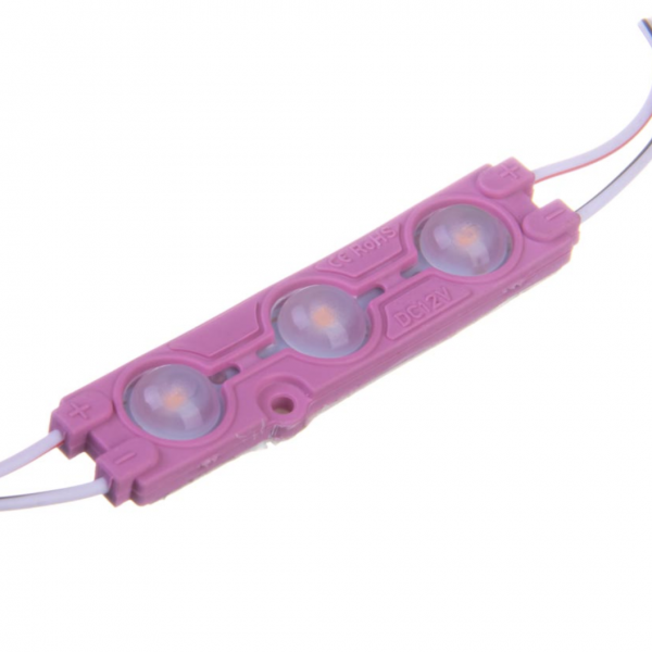 094/7 LED модуль MTK-5730-3Led-P-1,5Вт Рожевий 66мм