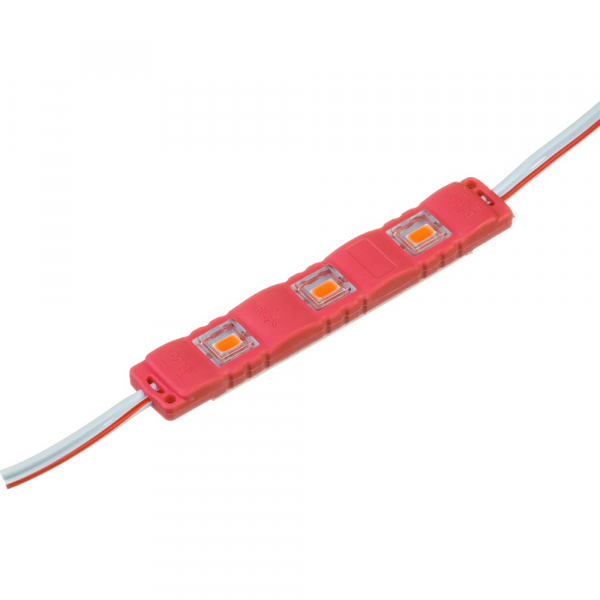 092/4 LED модуль MTK-5730-3Led-R-1Вт Plastic Червоний 75мм