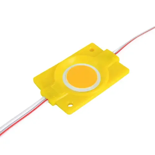 LED модуль BRT COB 2.4Вт круглий PINK 12В IP65 Жовтий