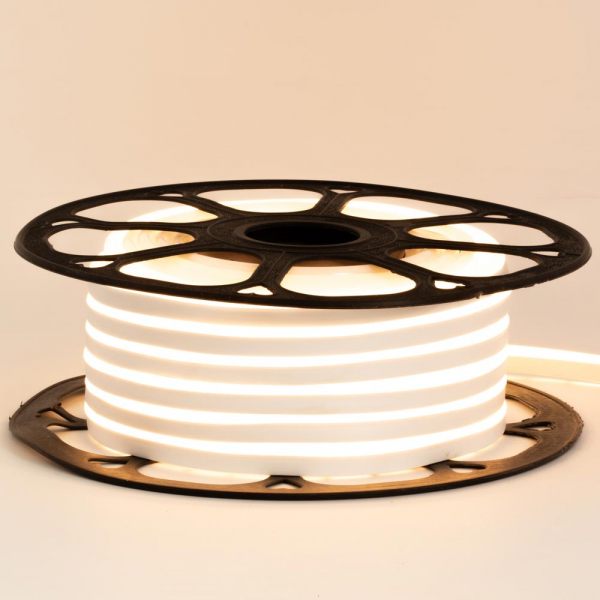 55 Led неон 12В Білий Теплий 2500К 8х16 AVT-55 SMD2835 120 8Вт IP65 силікон з ПВХ