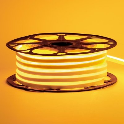 СТ54 Led неон 12В Жовтий 6х12 AVT-54 SMD2835 120 6Вт IP65 силікон
