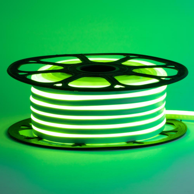 53 -G Зелений неон AVT-1-NEON 120G2835-220В-7Вт IP65 8х16мм