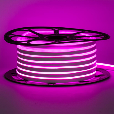 53 -P Рожевий неон AVT-1-NEON 120P2835-220В-7Вт IP65 8х16мм
