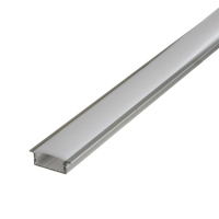 Профіль для LED стрічки врізний ПФ-26 24-10-2000мм з росіювачем