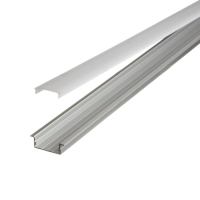 Профіль для LED стрічки врізний ПФ-26 24-10-2000мм з росіювачем