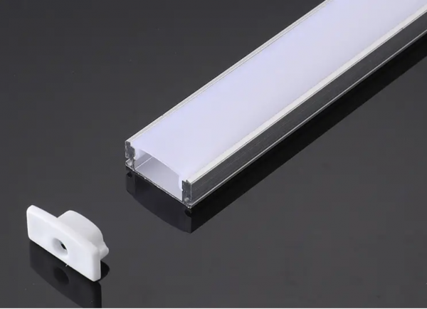Профіль LEDTech LT-509-1-2 алюмінієвий накладний 7х17мм комплект по 1м або по 2м