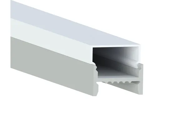 ЮА-11-1 світлодіодний профіль накладний сірий 20х20мм по 2м