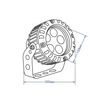Архітектурний LED прожектор Feron LL-883 12Вт 950 Лм 2700K IP65 металік