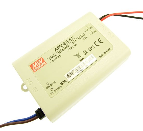 Блок живлення Mean Well APV-35-12 12В 35Вт 3А IP20 пластиковий