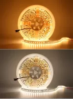 LED стрічка 24В 2835-120 12Вт 1080Лм SMART RUN Білий Теплий-Денний 3000-6000К IP20 10мм