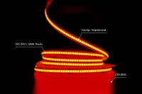 LED стрічка 24В СОВ 320 Series PRO 12Вт 1200Лм Червоний IP20 8мм
