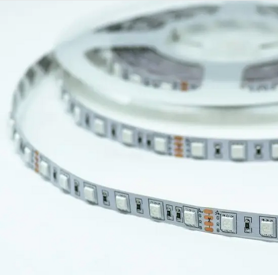 LED стрічка 24В 5050-60 Series SG 12Вт 1200Лм RGB IP20 10мм