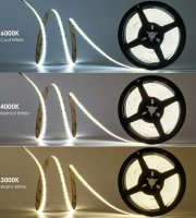 LED стрічка 24В СОВ480 9Вт 1080Лм Білий Нейтральний 4000К IP20 8мм