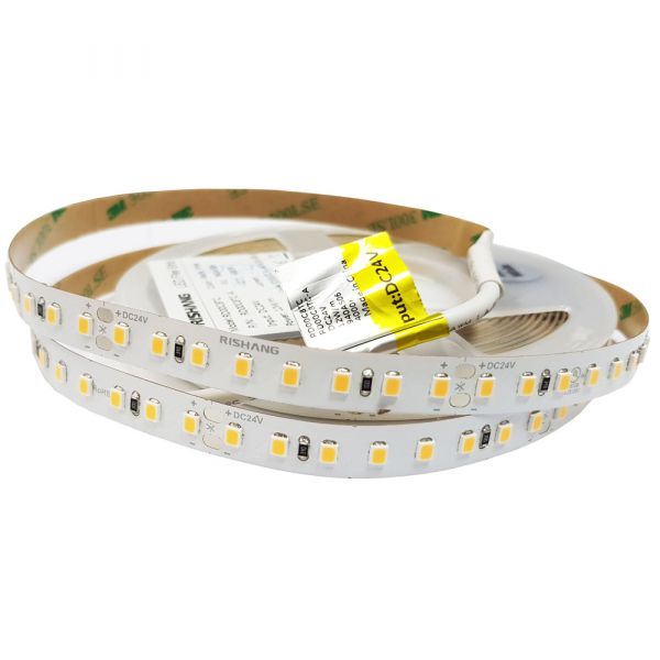 LED стрічка 24В RISHANG RD00C8TC-A 2835-128-IP20-NW-10-24 12Вт Білий Нейтральний 4000K CRI90 10мм