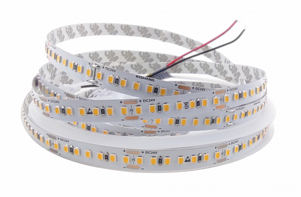 LED стрічка 24В RISHANG RV00G8TC-A 2835-168-IP20-WW-10-24 14,4Вт 1761Лм Білий Теплий 3000K CRI80 10мм