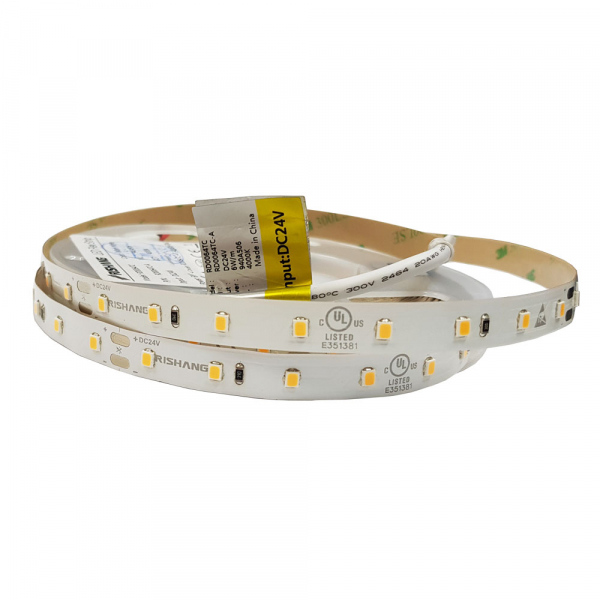 LED стрічка 24В RISHANG RD0064TC-A 2835-64-IP20-NW-10-24 6Вт Білий Нейтральний 4000K CRI90 10мм