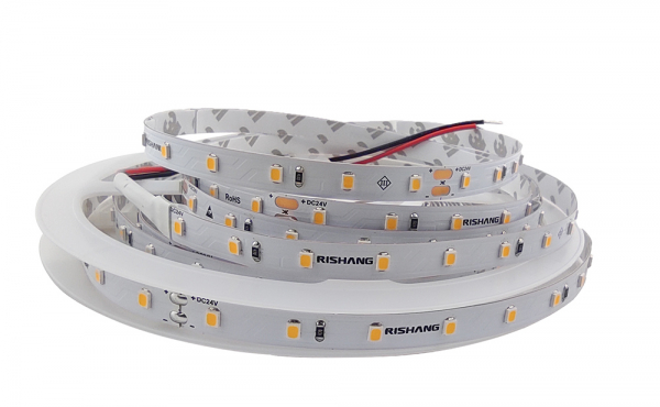LED стрічка 24В RISHANG RV0864TC-A 2835-64-IP20-WW-8-24 4,8Вт 750Лм Білий Теплий 3000K 8мм