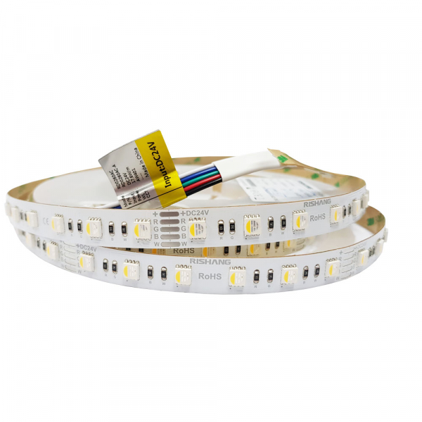 LED стрічка 24В RISHANG RD0260AC-A 60-5050-24В-IP20 12.9/4.7Вт RGB/NW Білий Нейтральний 4000K 12мм