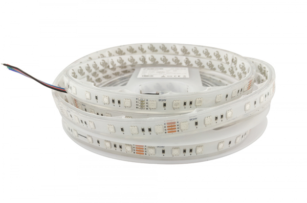 LED стрічка 24В 5050-60-IP67-RGB-12-24 RN3260AP 14,4Вт 286Лм RGB IP67 12мм