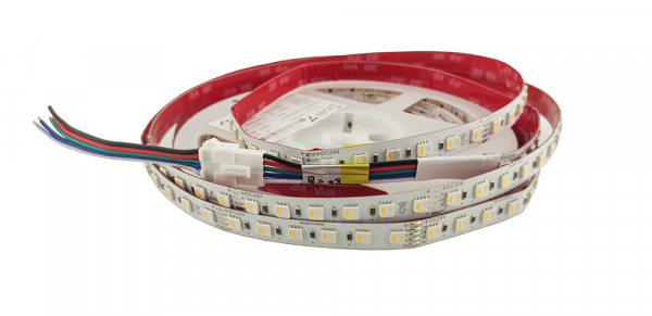 LED стрічка 24В RISHANG RD0284AC-A 5050-84-IP20-RGB/NW-12-24 21Вт 1130Лм RGB та Білий Нейтральний 4000K 12мм