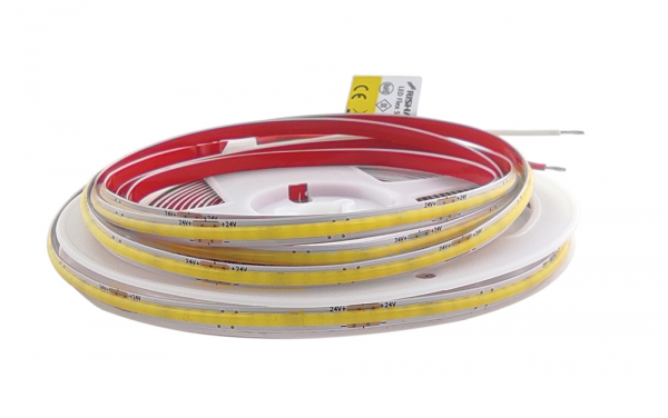 LED стрічка 24В RISHANG RM0501EC-A COB-320-IP20-CWd-5-24 4.8Вт 475Лм Білий Холодний 6500K CRI90 5мм