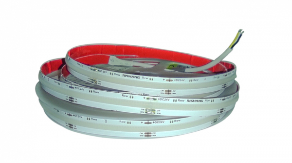 LED стрічка 24В RISHANG RM0006SC-KK COB-704-IP20-WW/CWd-10-24 12Вт 1200Лм Білий Теплий-Холодний 2700K-6500К CRI90 10мм