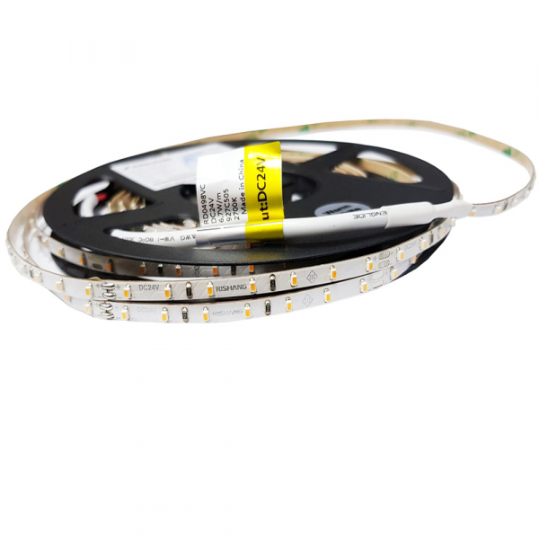 LED стрічка 24В RISHANG RD0498VC 2014-98-IP20-WW-4-24 6,7Вт 550Лм Білий Теплий 2700K 4мм