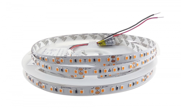 LED стрічка 24В RISHANG RV08C0TC-A 2835-120-IP20-WW-8-24 9,6Вт 931Лм Білий Теплий 1800K 8мм