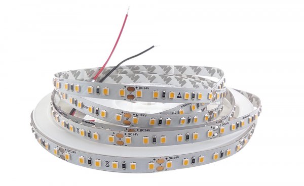 LED стрічка 24В RISHANG RV08C0TC-A 2835-120-IP20-WW-8-24 9,6Вт 979Лм Білий Теплий 2700K 8мм