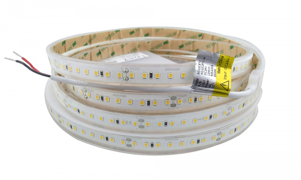 LED стрічка 24В RISHANG RD32C8TC-A 2835-128 12Вт 1675Лм Білий Теплий 3500K IP67 12мм