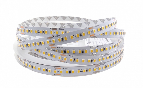 LED стрічка 24В RISHANG RV00G8TC-A 2835-168-IP20-NW-10-24 14,4Вт 1808Лм Білий Нейтральний 4000K CRI80 10мм