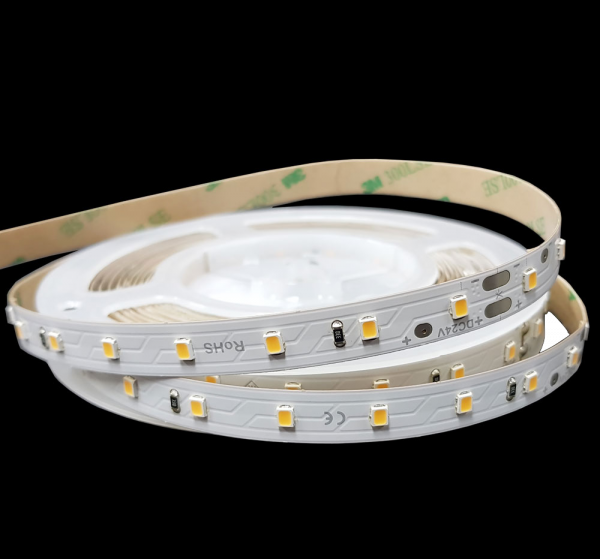 LED стрічка 24В RISHANG RD0064TC-A 2835-64-IP20-WW-10-24 6Вт Білий Теплий 2700K CRI90 10мм
