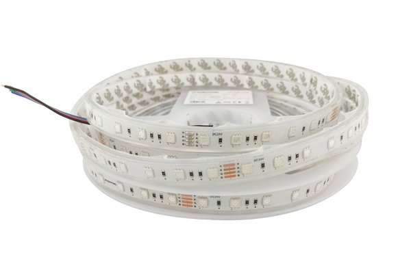 LED стрічка 24В 5050-60-IP67-RGB-12-24 RN3260AP 14,4Вт 286Лм RGB IP67 12мм
