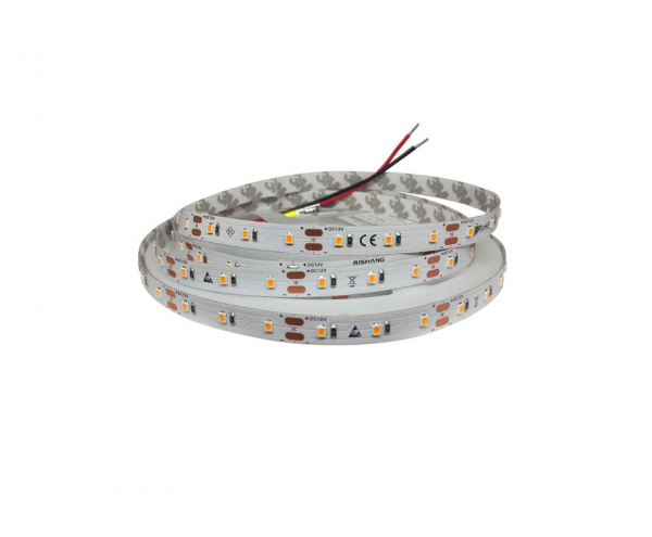 LED стрічка 12В 2835-60-IP33-WW-8-12 R0060TA-A-1 meat 14,4Вт 1000Лм Білий Теплий 2900K IP33 8мм