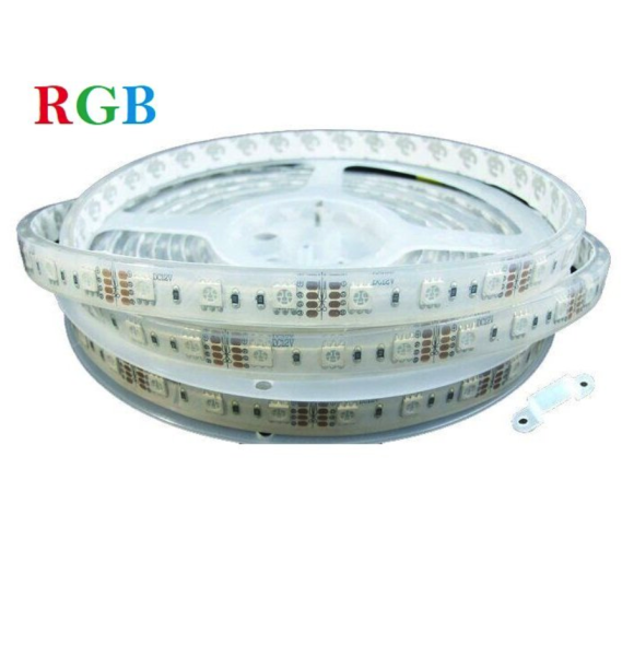 LED стрічка 12В RISHANG 60-5050 13,2Вт RD3260AQ RGB IP67 12мм