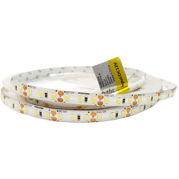 LED стрічка 12В RISHANG RN68C0TA-B 120-2835 8,6Вт 562Лм Білий Холодний 6000K IP65 8мм